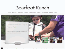 Tablet Screenshot of bearfootranch.org
